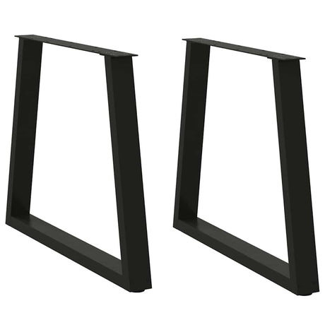 Dining Table Legs V-Shape 2 Pcs Steel