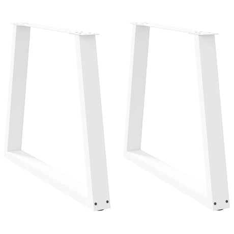 Dining Table Legs V-Shape 2 Pcs Steel