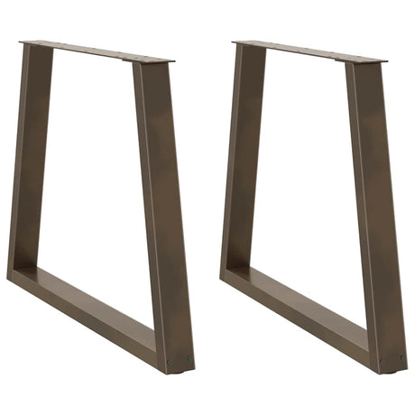 Dining Table Legs V-Shape 2 Pcs Steel