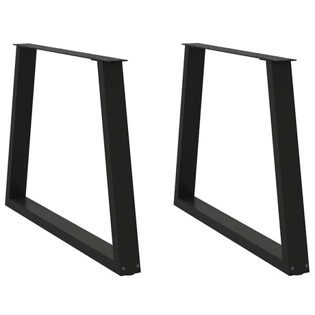 Dining Table Legs V-Shape 2 Pcs Steel