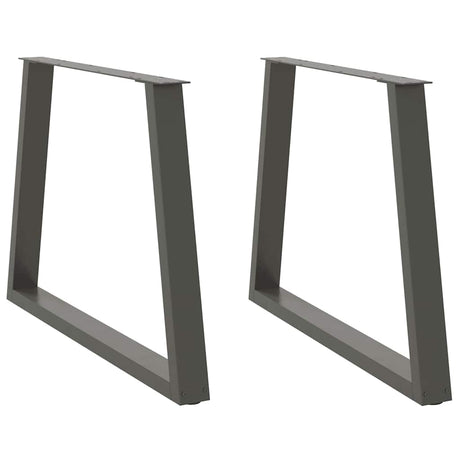 Dining Table Legs V-Shape 2 Pcs Steel
