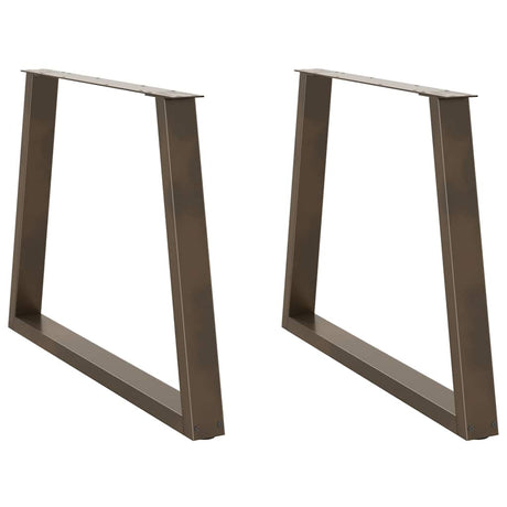 Dining Table Legs V-Shape 2 Pcs Steel