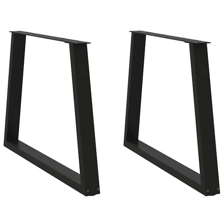 Dining Table Legs V-Shape 2 Pcs Steel