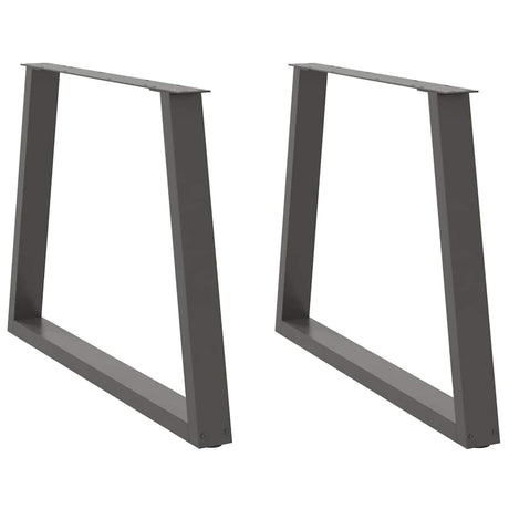 Dining Table Legs V-Shape 2 Pcs Steel