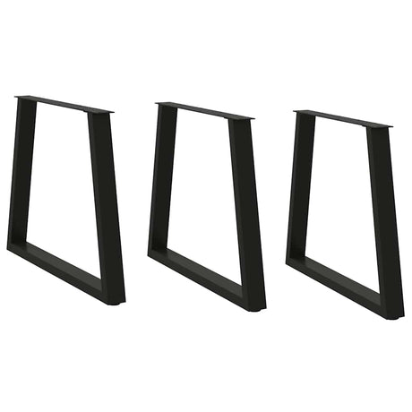Dining Table Legs V-Shape 2 Pcs Steel