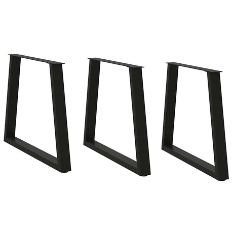 Dining Table Legs V-Shape 2 Pcs Steel