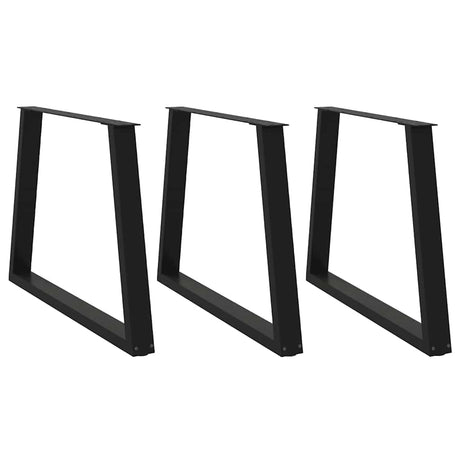 Dining Table Legs V-Shape 2 Pcs Steel