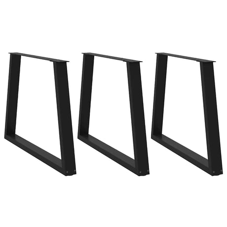 Dining Table Legs V-Shape 2 Pcs Steel