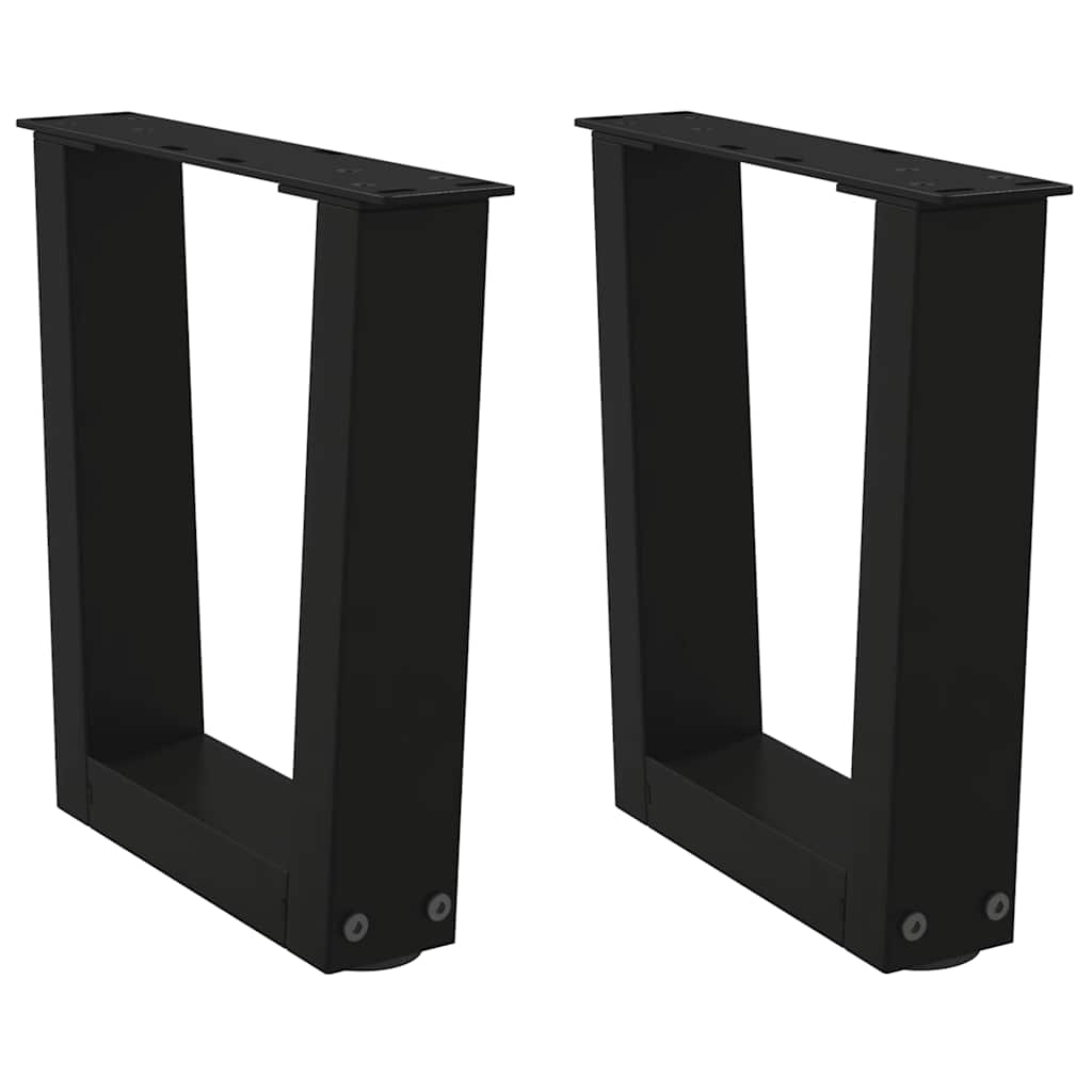 Coffee Table Legs V-Shape 2 Pcs Steel