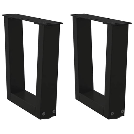 Coffee Table Legs V-Shape 2 Pcs Steel