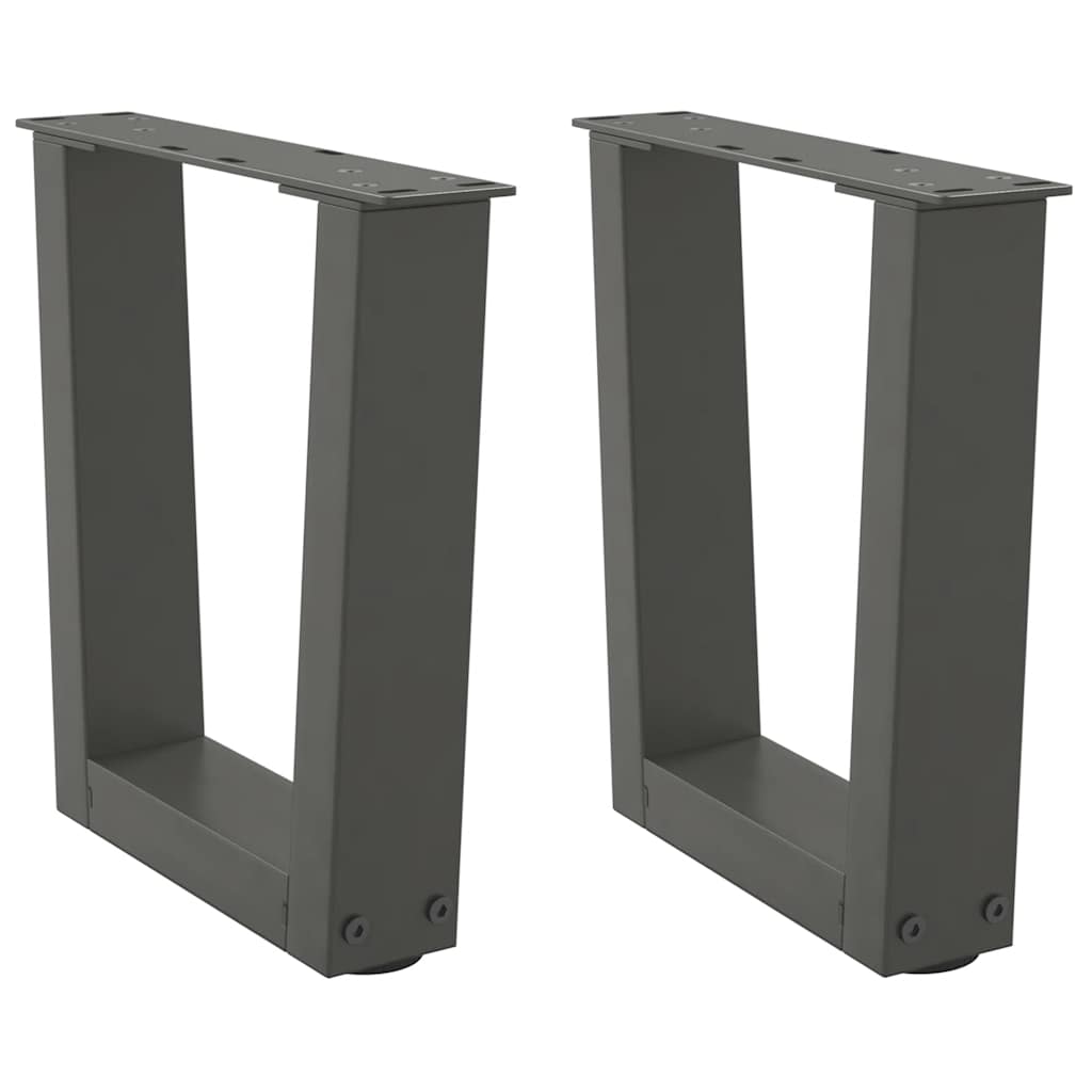 Coffee Table Legs V-Shape 2 Pcs Steel