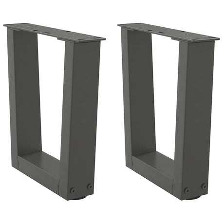 Coffee Table Legs V-Shape 2 Pcs Steel
