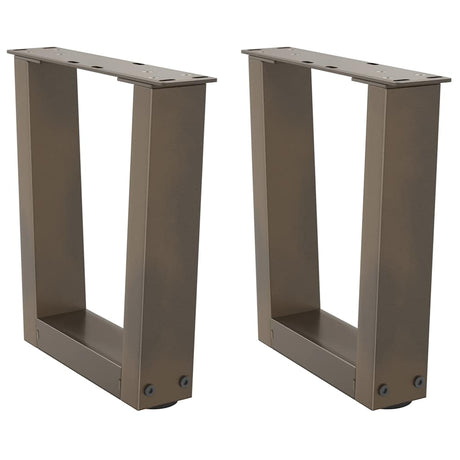 Coffee Table Legs V-Shape 2 Pcs Steel
