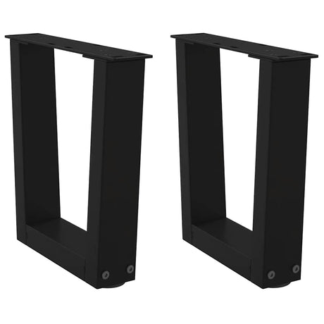 Coffee Table Legs V-Shape 2 Pcs Steel