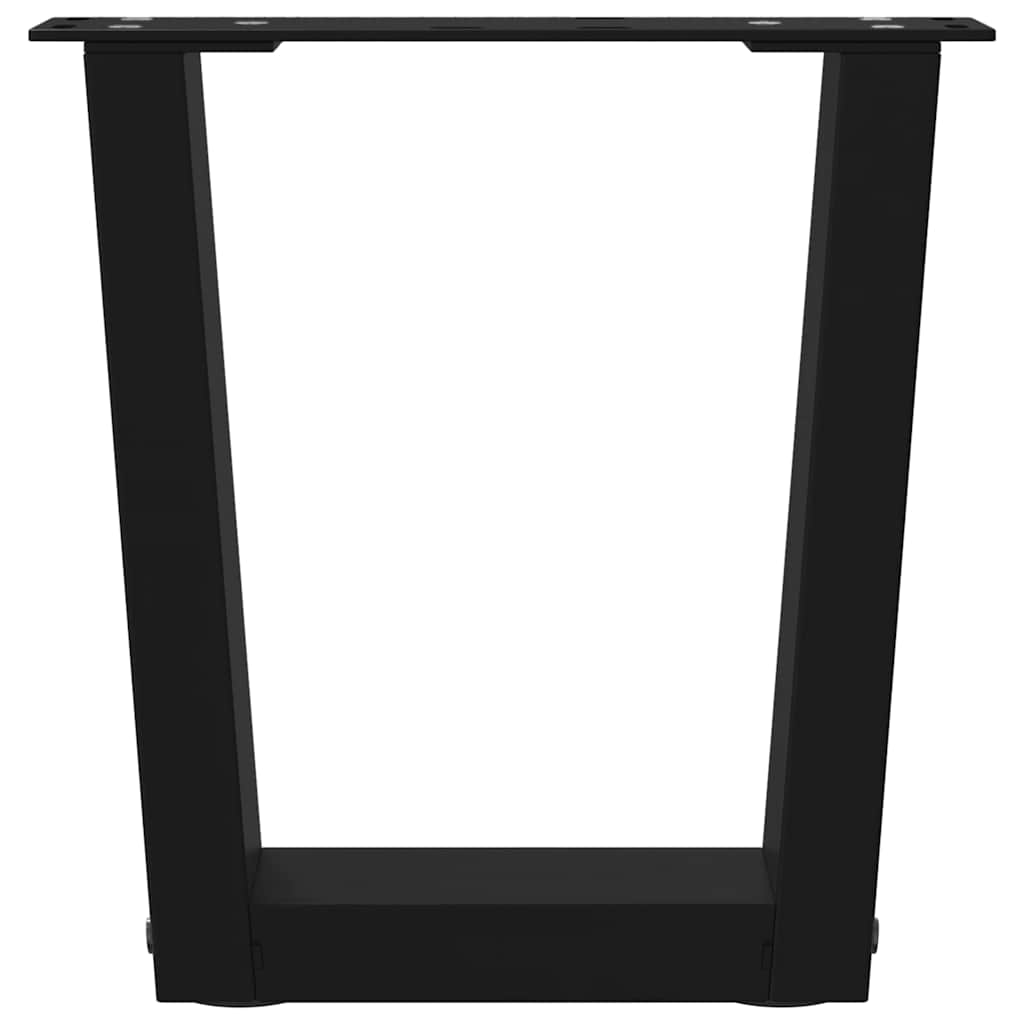 Coffee Table Legs V-Shape 2 Pcs Steel