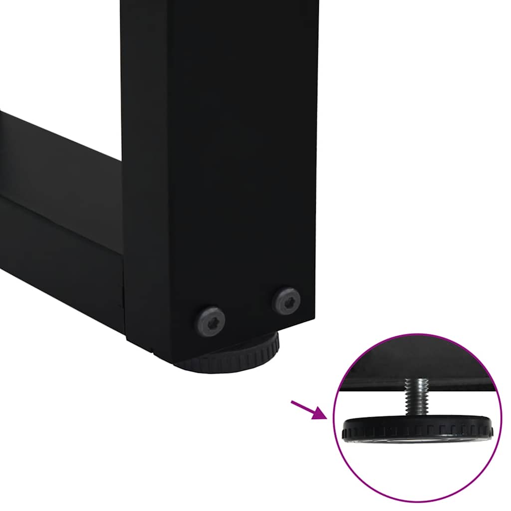 Coffee Table Legs V-Shape 2 Pcs Steel