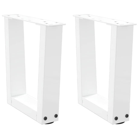 Coffee Table Legs V-Shape 2 Pcs Steel