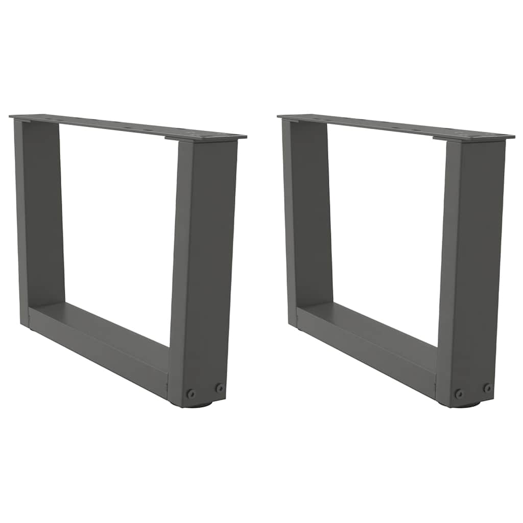 Coffee Table Legs V-Shape 2 Pcs Steel