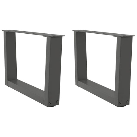 Coffee Table Legs V-Shape 2 Pcs Steel