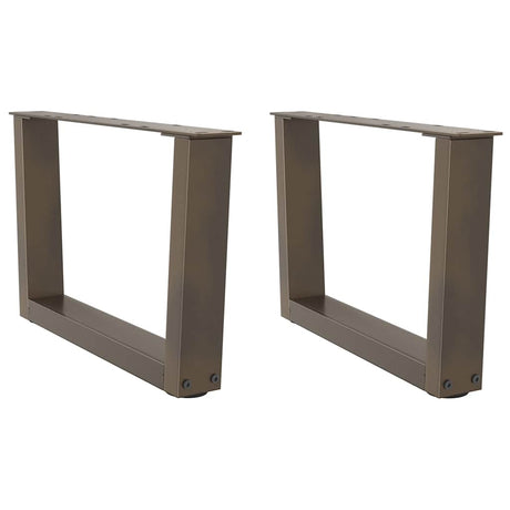 Coffee Table Legs V-Shape 2 Pcs Steel
