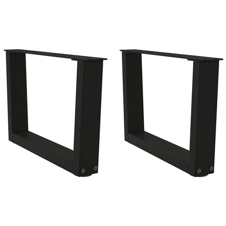 Coffee Table Legs V-Shape 2 Pcs Steel