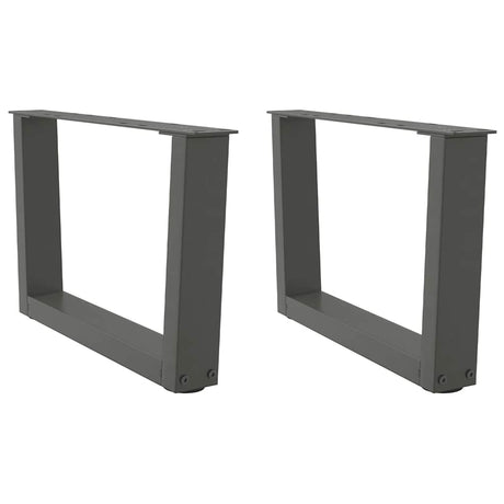 Coffee Table Legs V-Shape 2 Pcs Steel