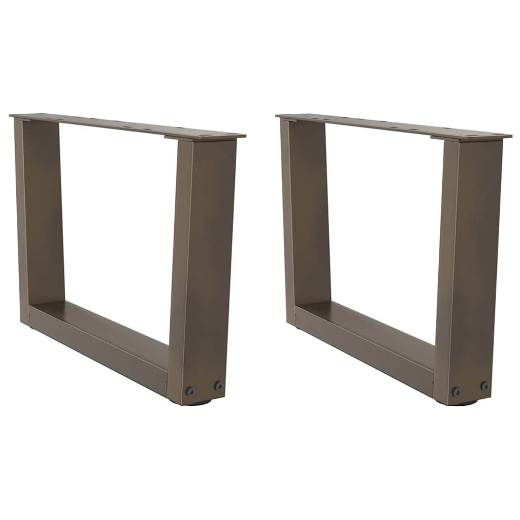 Coffee Table Legs V-Shape 2 Pcs Steel