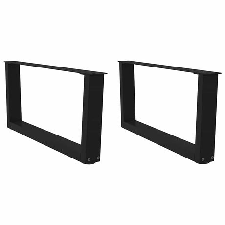 Coffee Table Legs V-Shape 2 Pcs Steel
