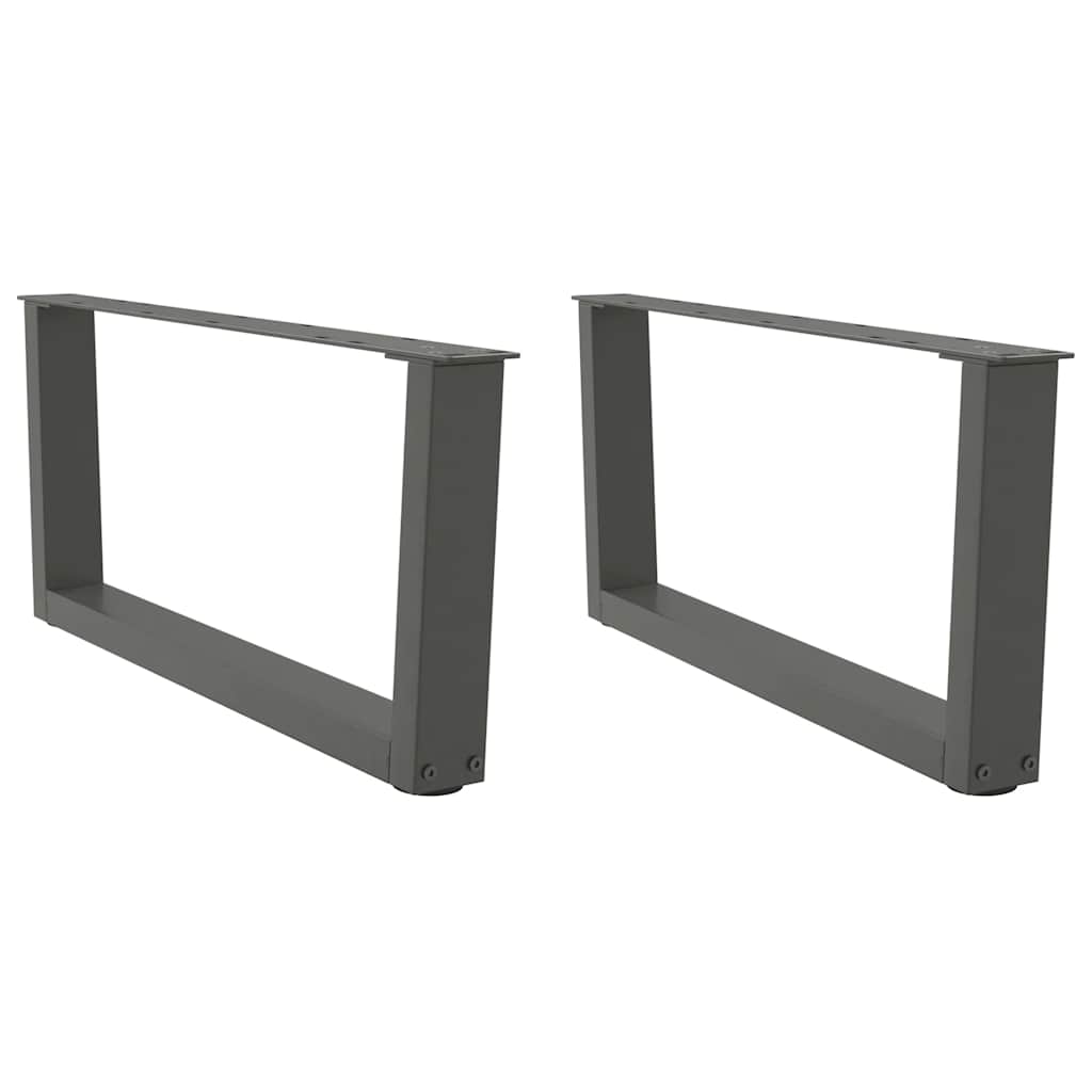 Coffee Table Legs V-Shape 2 Pcs Steel