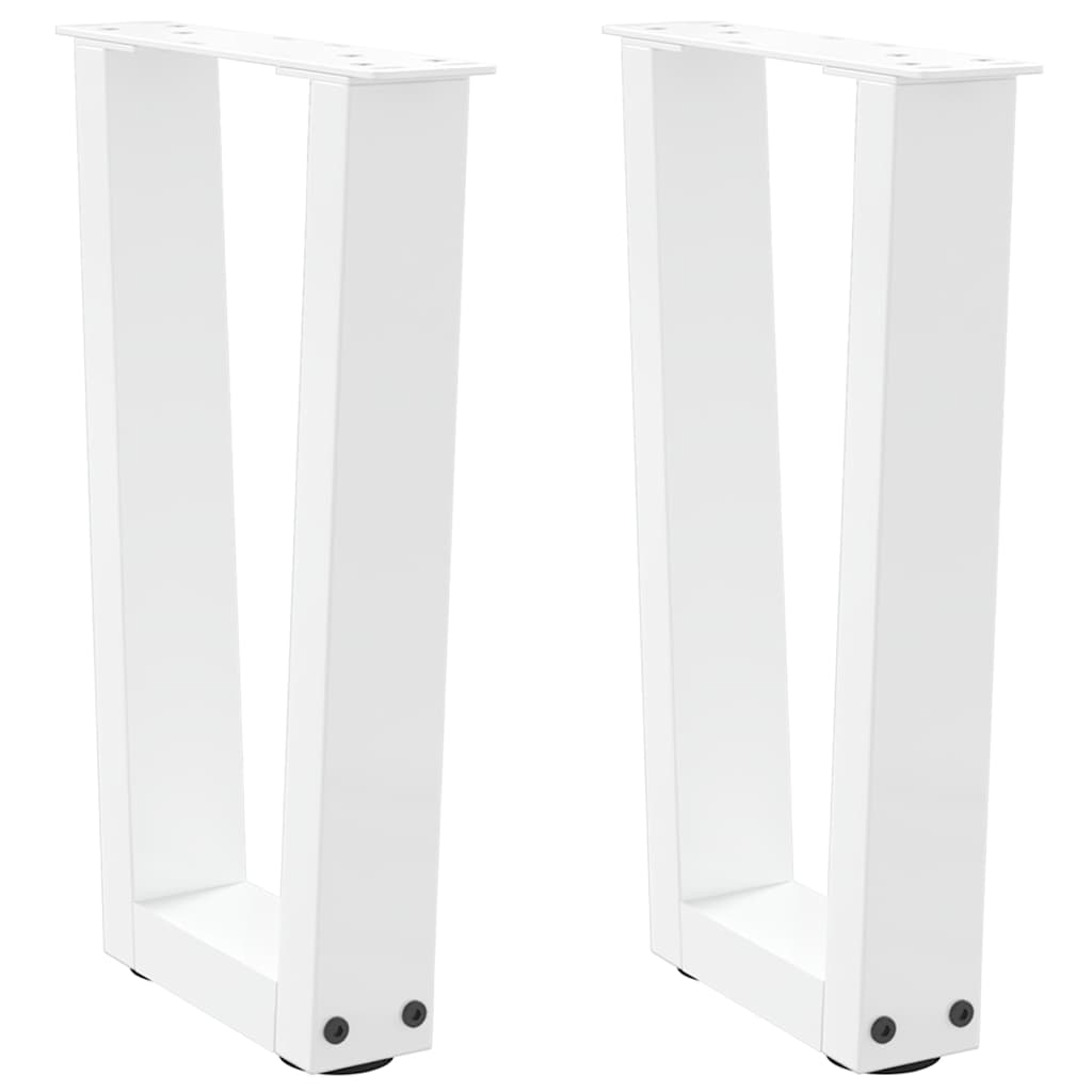 Coffee Table Legs V-Shape 2 Pcs Steel
