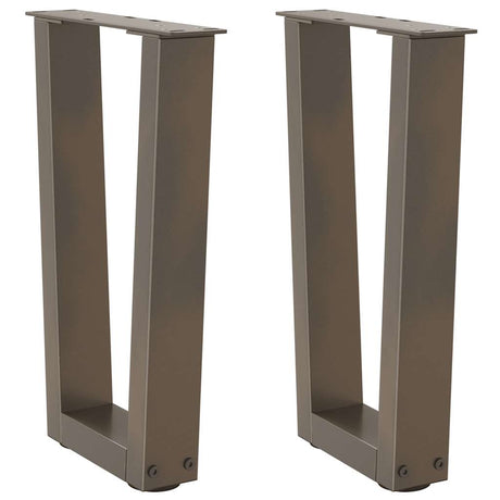 Coffee Table Legs V-Shape 2 Pcs Steel
