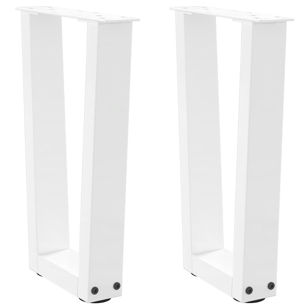 Coffee Table Legs V-Shape 2 Pcs Steel