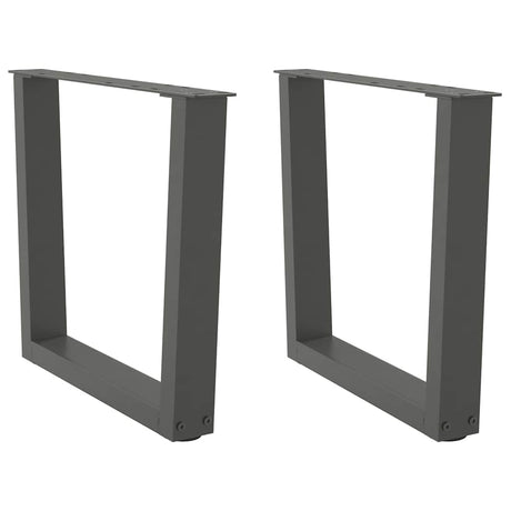 Coffee Table Legs V-Shape 2 Pcs Steel