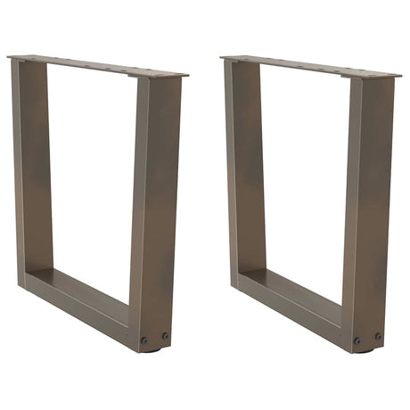 Coffee Table Legs V-Shape 2 Pcs Steel