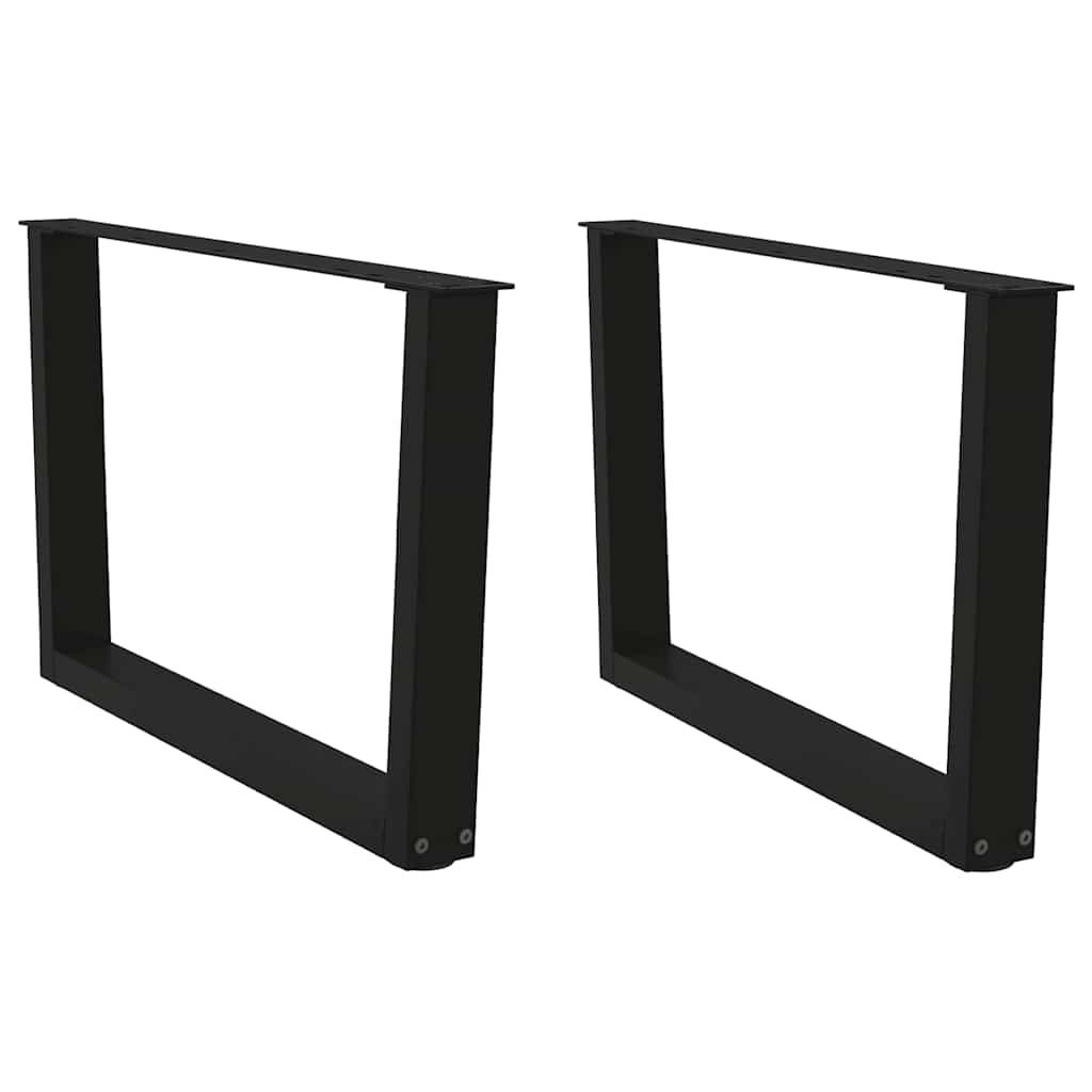 Coffee Table Legs V-Shape 2 Pcs Steel