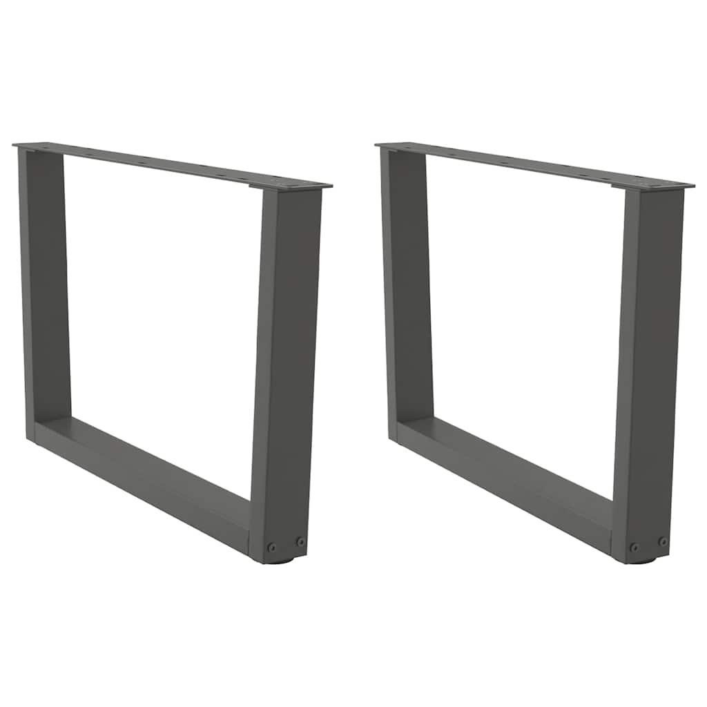 Coffee Table Legs V-Shape 2 Pcs Steel