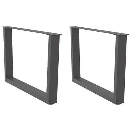 Coffee Table Legs V-Shape 2 Pcs Steel