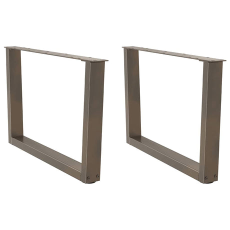 Coffee Table Legs V-Shape 2 Pcs Steel
