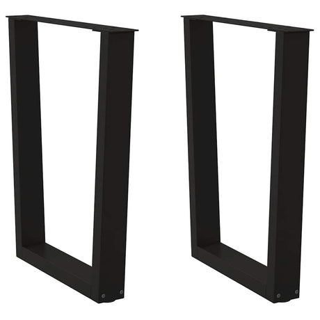 Coffee Table Legs V-Shape 2 Pcs Steel