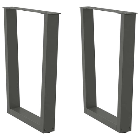 Coffee Table Legs V-Shape 2 Pcs Steel