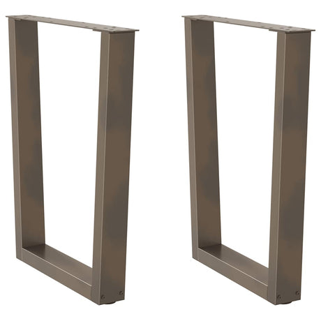 Coffee Table Legs V-Shape 2 Pcs Steel
