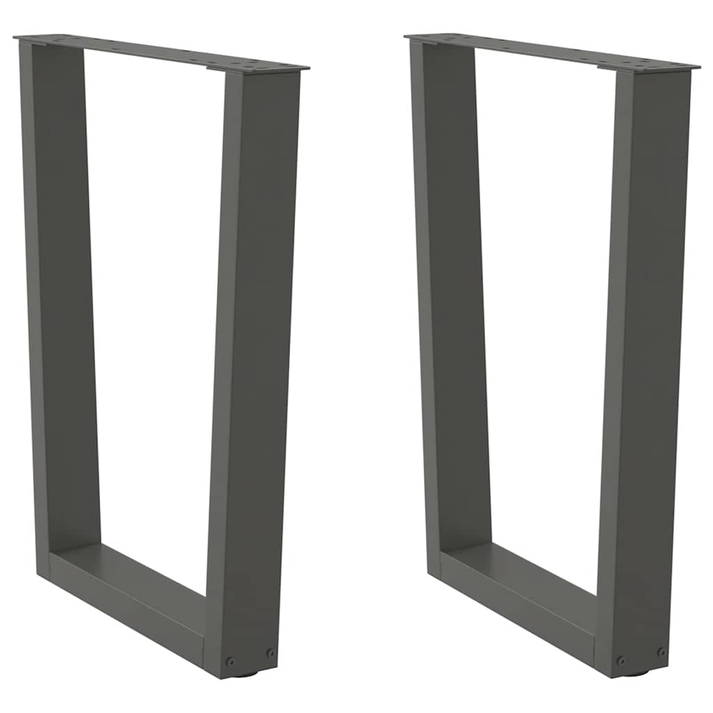Coffee Table Legs V-Shape 2 Pcs Steel