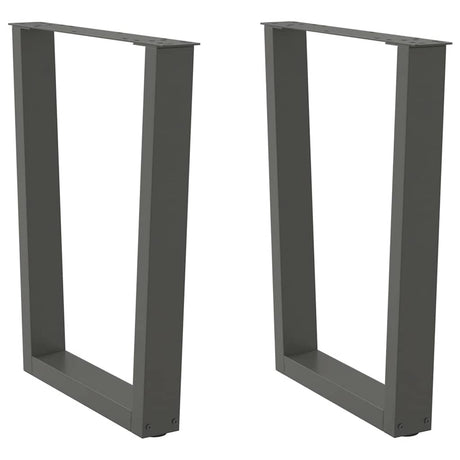 Coffee Table Legs V-Shape 2 Pcs Steel
