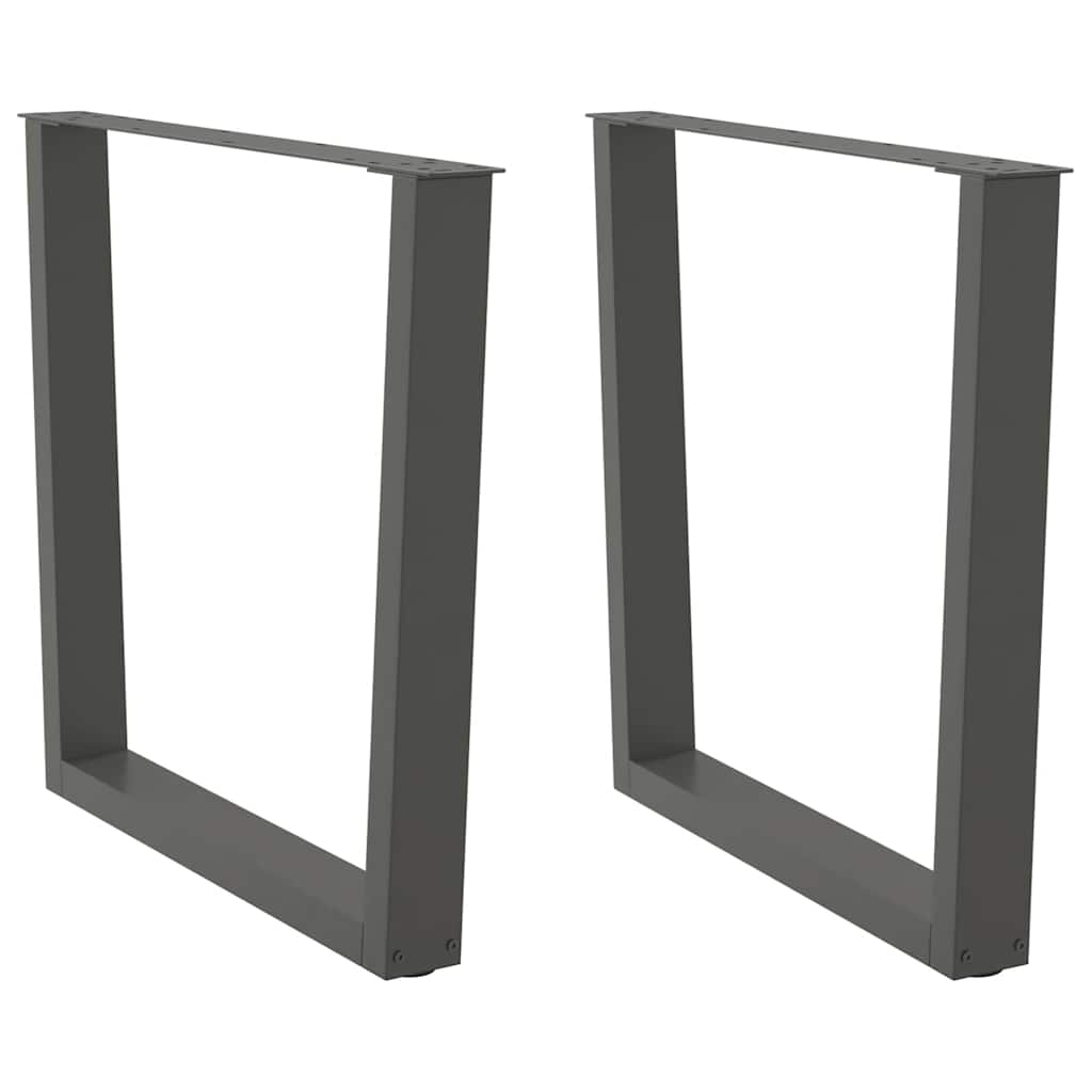 Coffee Table Legs V-Shape 2 Pcs Steel