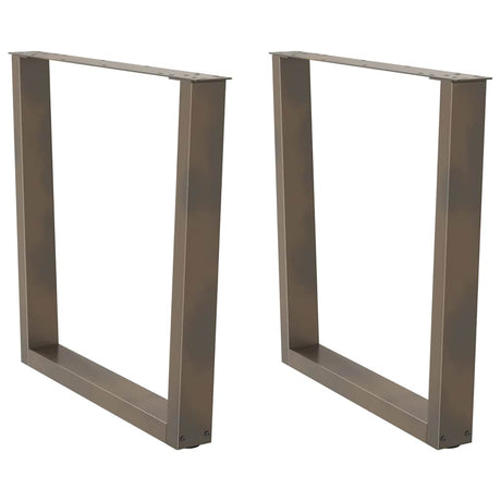 Coffee Table Legs V-Shape 2 Pcs Steel