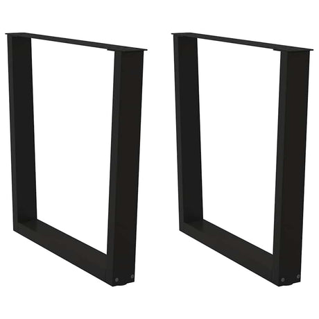 Coffee Table Legs V-Shape 2 Pcs Steel