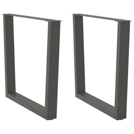 Coffee Table Legs V-Shape 2 Pcs Steel