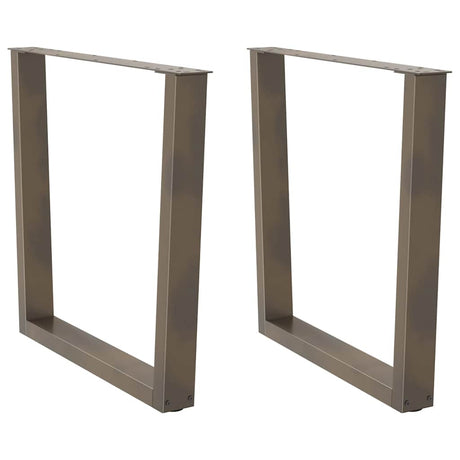 Coffee Table Legs V-Shape 2 Pcs Steel