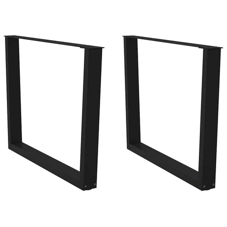Coffee Table Legs V-Shape 2 Pcs Steel
