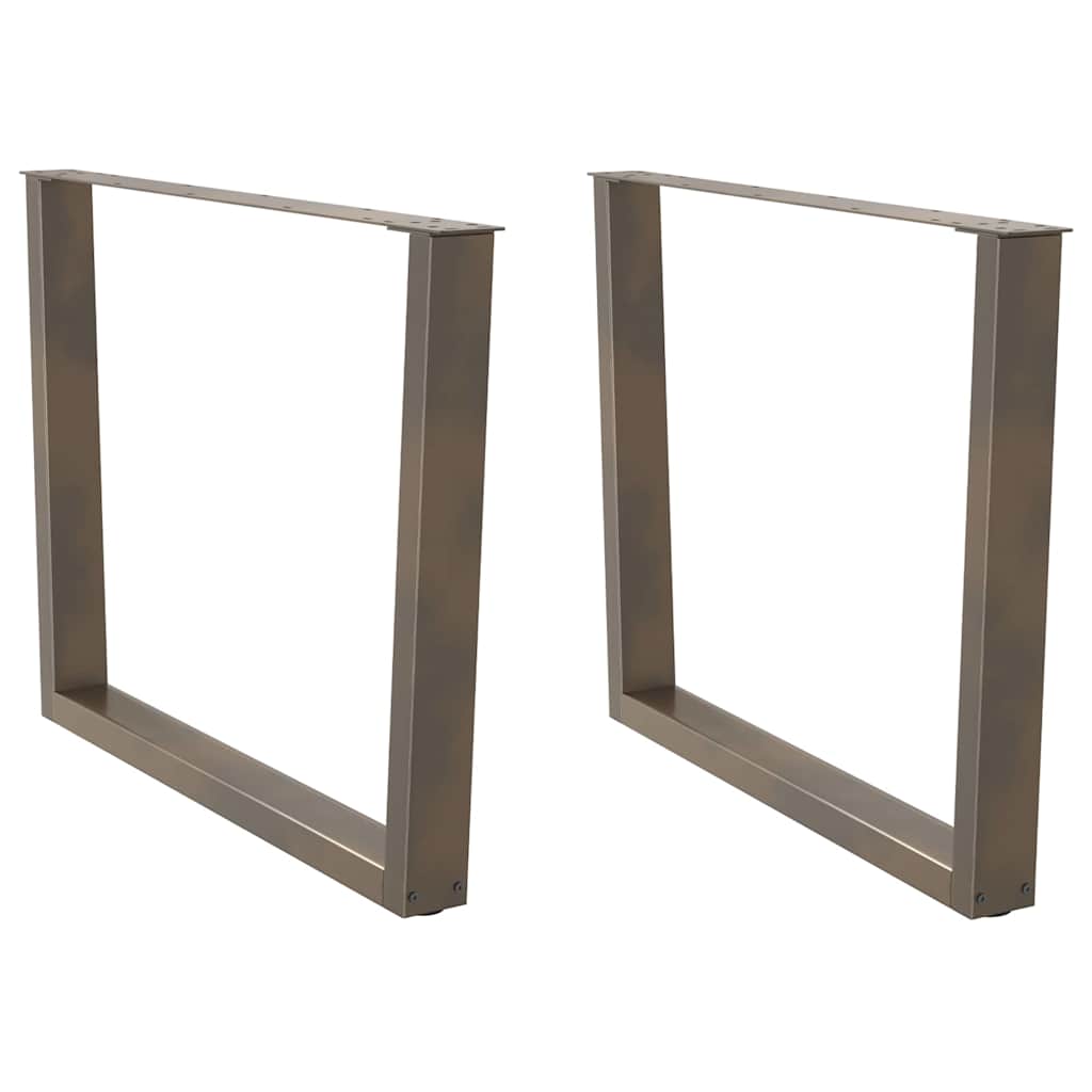 Coffee Table Legs V-Shape 2 Pcs Steel
